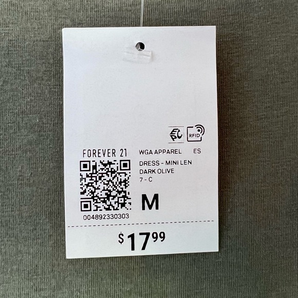 NWT! Super cute cotton sheath dress in sage. - Picture 2 of 4